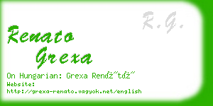 renato grexa business card